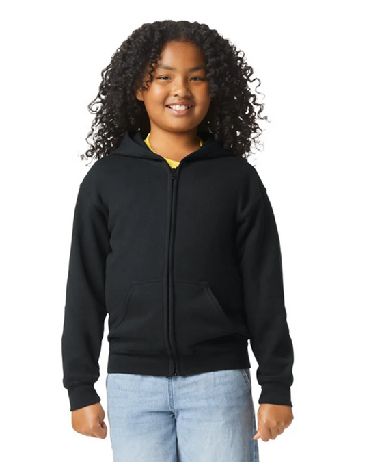 Gildan® 18600B Youth Full Zip Hooded Sweatshirt