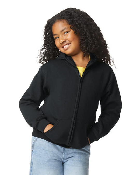Gildan® 18600B Youth Full Zip Hooded Sweatshirt