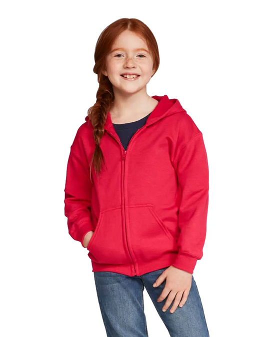 Gildan® 18600B Youth Full Zip Hooded Sweatshirt