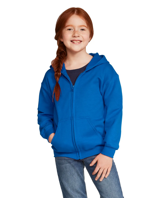 Gildan® 18600B Youth Full Zip Hooded Sweatshirt