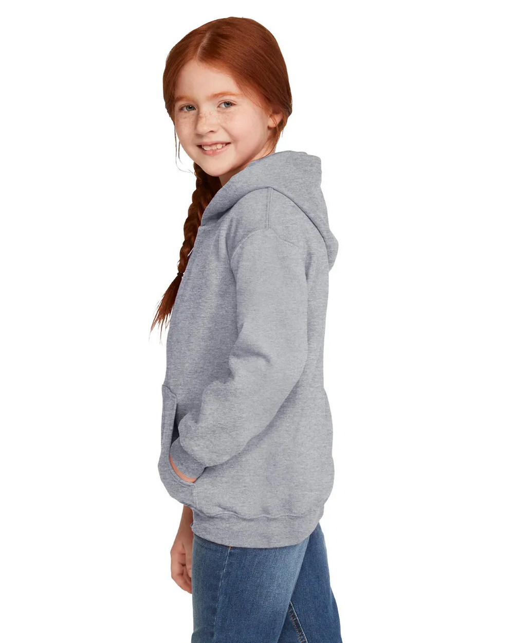 Gildan® 18600B Youth Full Zip Hooded Sweatshirt