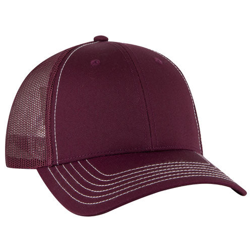 OTTO CAP 6 Panel Low Profile Mesh Back Trucker Hat